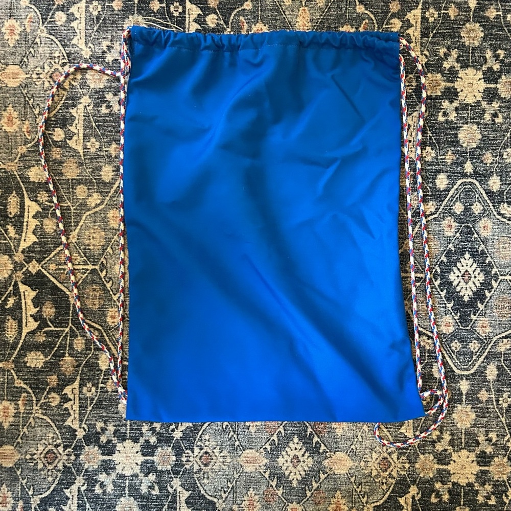 Mini Boden Shark Drawstring Backpack - Picture 2 of 4